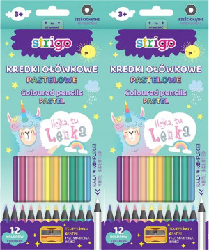 Pastelowe Kredki Hejka Tu Lenka Lamorożec 12kol X2