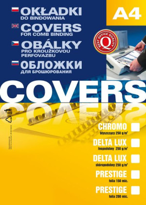 Okładki A4 Bindowania Skóropodobne Niebieskie