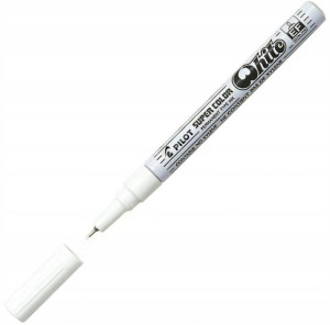 Marker olejowy Pilot 0,5mm wodoodporny biały