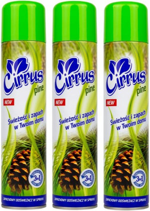 Odświeżacz powietrza Cirrus spray pine 3x300ml