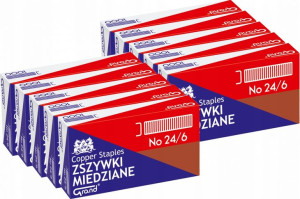 Zszywki miedziane Grand 24/6 10000szt miedziany