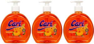 Mydło w płynie Cari brzoskwiniowy 3x500ml