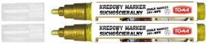 Marker kredowy suchościeralny Toma złoty x 2