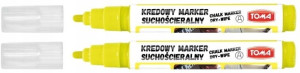 Marker kredowy suchościeralny Toma żółty x 2