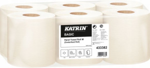 Ręcznik papierowy Basic M Katrin 6 rolek biały