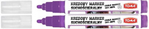 Marker kredowy suchościeralny Toma fioletowy x 2