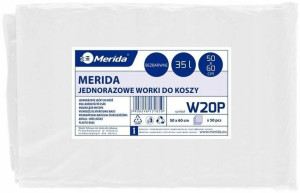 Wytrzymałe worki na śmieci z grubej folii LDPE x50