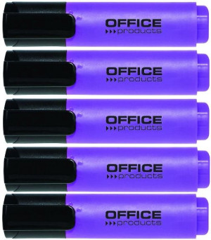 Zakreślacz Office Products ścięta fioletowy x 5