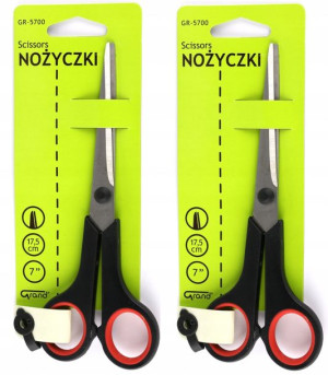 Nożyczki biurowe Grand Soft 17.5cm czarny x 2