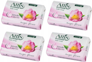 Mydło w kostce Gold Drop Attis Flower 4x100g