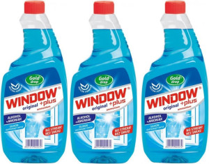 Window płyn do szyb z alkoholem + amoniak 750ml x3