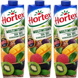 Sok multiwitamina Hortex karton 1l x 3