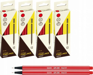 Cienkopis Grand GR-280 0.4mm czerwony x 50