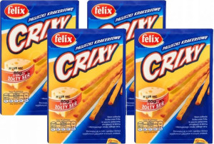 Paluszki Felix Crixy żółty ser 4x85g