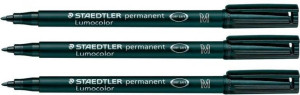Foliopis Marker Lumocolor Staedtler Czarny M X3