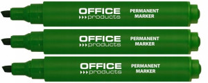 Marker permanentny pisak Office 5mm zielony x3 szt