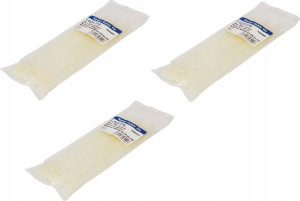 Opaski zaciskowe 100 szt. 15 cm trytytki nylon x3