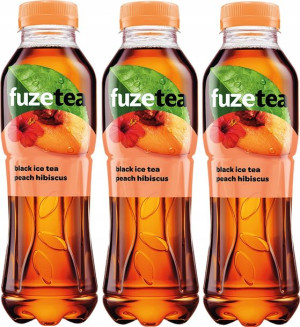 Napój Fuze Tea wyciąg z brzoskwini hibiskus x3
