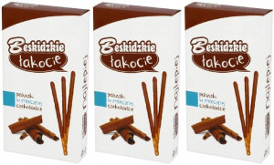 Aksam Beskidzkie Paluszki w czekoladzie 50 g x3