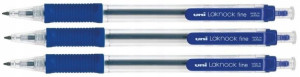 Długopis UNI LAKNOCK FINE SN-101 niebieski x3