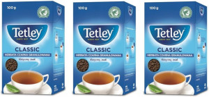 Herbata Tetley Classic Czarna Granulowana 100g X3