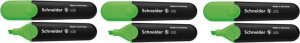 Zakreślacz Schneider Job ścięta zielony x 6