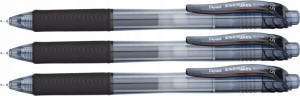 Cienkopis Kulkowy Pentel Energel Bln105 Czarny X3