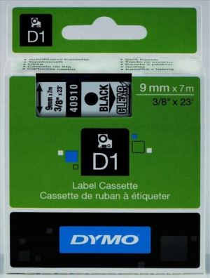 Taśma Dymo D1 9mmx7m transparentna