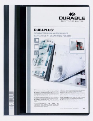 Skoroszyt plastikowy A4 czarny Duraplus DURABLE
