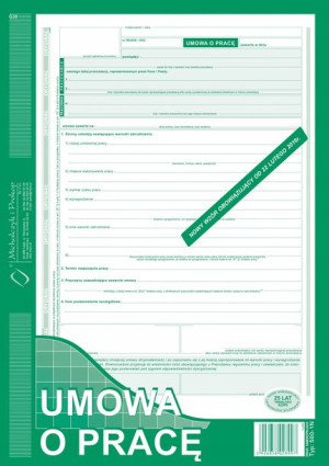 Umowa O Pracę A4 500-1n