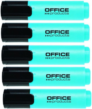 Zakreślacz Office Products ścięta niebieski x5
