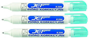 Korektor w piórze Kamet 8ml metalowa końcówka x3