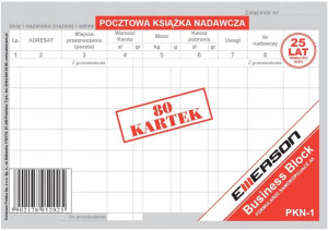 Druk Pocztowa książka nadawcza A5 wielokopia 80k
