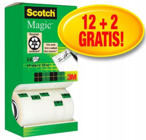 Taśma klejąca 3M Scotch Magic 12 rolek + 2 GRATIS