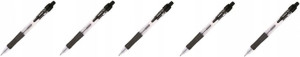 Pióro żelowe automatyczne Donau 0.25mm czarny 5szt
