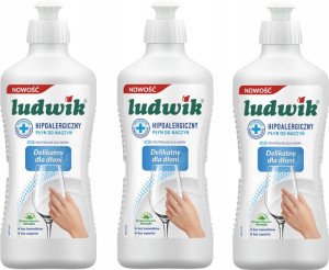 Płyn do naczyń Ludwik hipoalergiczny 900g x 3