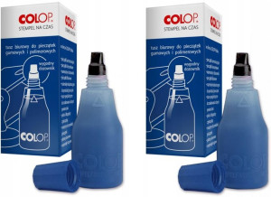 Tusz Niebieski Do Pieczątek Stempli Colop 2x25ml