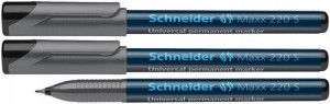 Marker permanentny czarny Schneider SR112401 3 szt