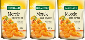 Morele całe owoce Bakalland 100g x 3