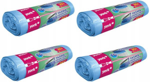 Worki na śmieci z taśmą York 35l 4x15szt niebieski