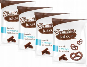 Beskidzkie precelki Aksam mlecznej czekoladzie x 4