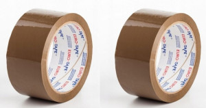 Taśma pakowa Dalpo Eurotape Premium 50x66 brąz x2