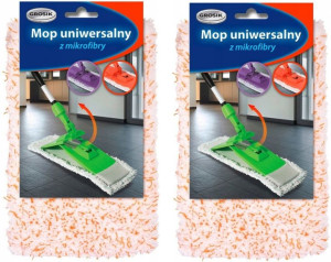 Mop z mikrofibry uniwersalny Grosik x2 zestaw