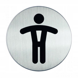 Tabliczka WC toaleta męska piktogram 83mm
