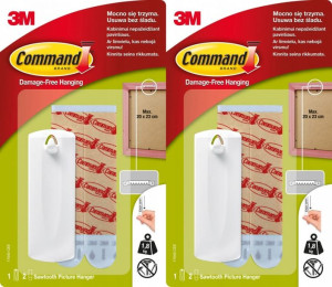 Command 3m Haczyk Do Ramek Obrazów 1,8 Kg 17040 X2