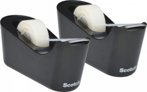 Podajnik do taśmy klejącej Scotch C-18B + taśma x2