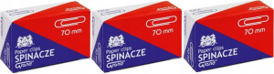 Spinacz biurowy 70 mm metal okrągłe 3x50 szt