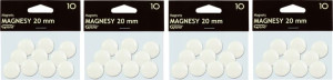 Magnesy Grand 20mm 40szt biały