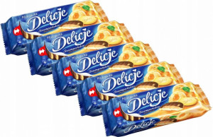 Delicje Szampańskie Morelowe 147g 5 sztuk
