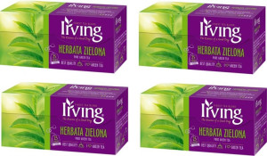 Herbata zielona w torebkach Irving 100szt x 1.3g